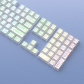 Contour Line White 104+29 Keys PBT Doubleshot Side Legends Keycaps Set Cherry Profile for Cherry MX Keyboard